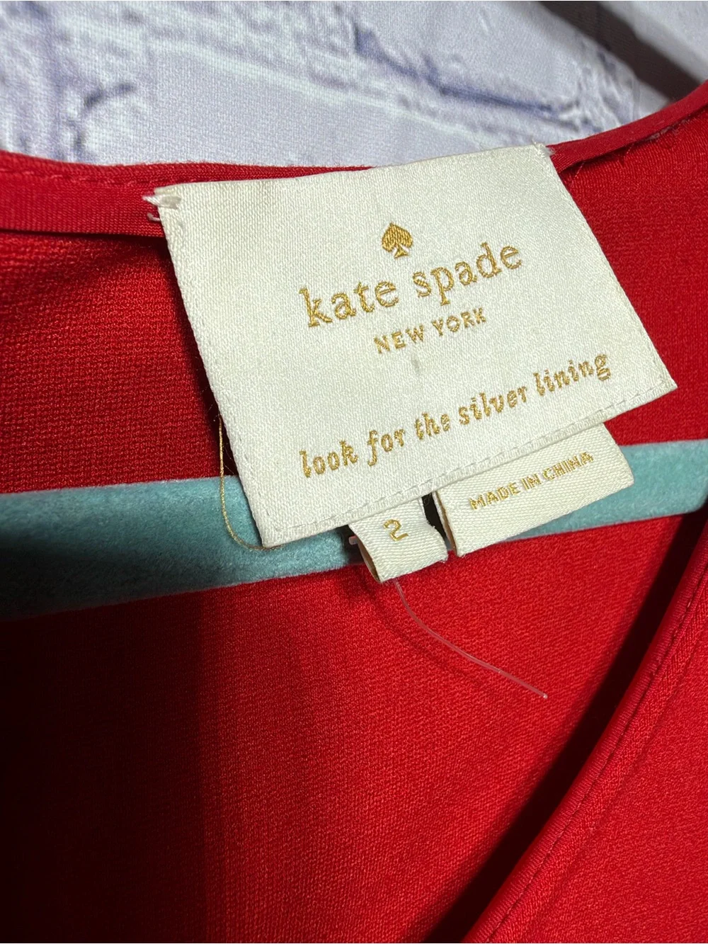 Kate Spade Womens Short Sleeve Scoop Neck Dress Red Sz 2 Preppy Old Money